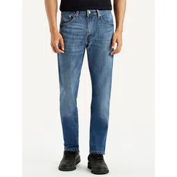 Levis Men Classic Tapered Fit Mid-Rise Light Fade Stretchable Jeans image 1