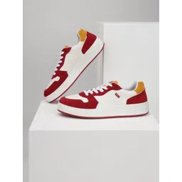 Levis Men Colourblocked PU Sneakers-picture-12