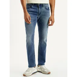 Levis Men Cotton Slim Fit Mid-Rise Light Fade Jeans-picture-11