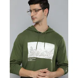 Levis Men Green Graphic Printed Pure Cotton Hooded Sweatshirt-picture-40