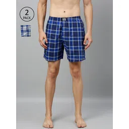 Levis Men Pack of 2 Pure Cotton Checked Boxers-picture-33