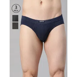 Levis Men Pack Of 3 Assorted Solid Briefs-picture-31