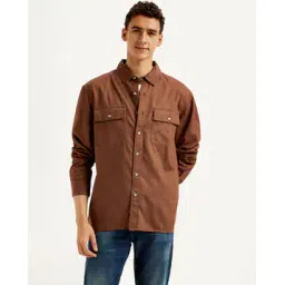 levis Men Slim Fit Shirt with Spread Collar-picture-12