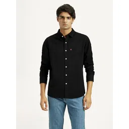 levi's Men Slim Fit Solid Spread Collar Casual Shirt-picture-14