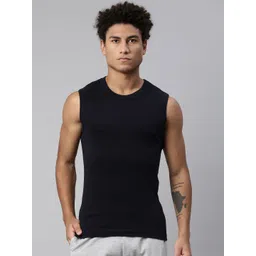 Levis Men Solid Scoop Neck Sleeveless Pure Cotton Rib Easy Tuck Gym Vest-picture-39
