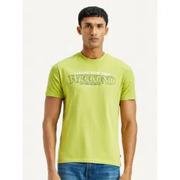 Levis Men Typography Printed Round Neck Cotton Slim Fit T-shirt-picture-36