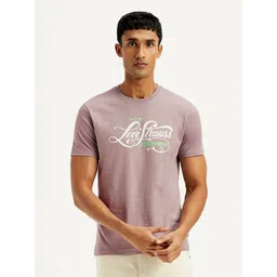 Levis Men Typography Printed Round Neck Pure Cotton Slim Fit T-shirt-picture-17