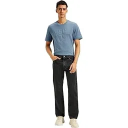 levi's Men's 505 Regular Fit Black Jeans-picture-31