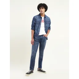 levi's Men's 512 Blue Slim Tapered Fit Mid Rise Jeans-picture-43