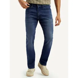 Levi's Men's 513 Dark Indigo Slim Straight Fit Mid Rise Jeans-picture-19