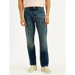 Levi's Men's 513 Mid Indigo Slim Straight Fit Mid Rise Jeans image 1