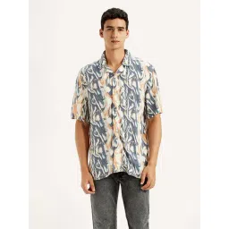 Levi's Men's Abstract Multicolor Relaxed Fit Camp Shirt-picture-34
