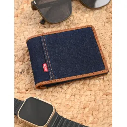 levi's Men's Blue Solid Bi-fold Wallet-picture-43
