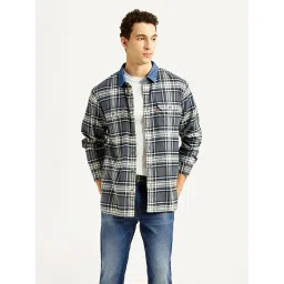 levi's Men's Checkered Grey Relaxed Fit Shirt-picture-19