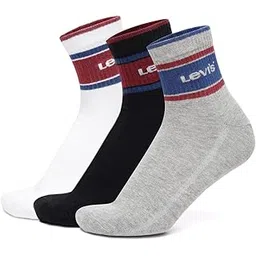 levi's Men's Cotton Stretch Ankle Length Socks (Pack of 3)-picture-42