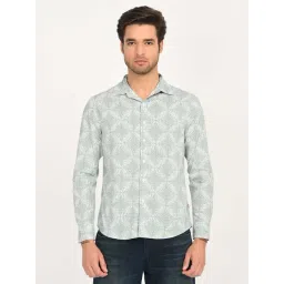 Levi's Men's Geometric Grey Slim Fit Shirt-picture-45