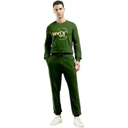 levi's Men's Green Regular Fit Trousers-picture-32