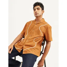 levi's Men's Resort Collar Embroidered Relaxed Fit Shirt-picture-14