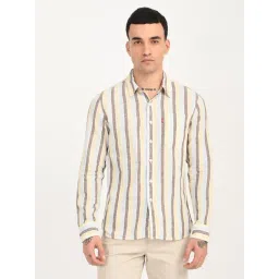 Levi's Men's Striped Multicolor Slim Fit Linen Shirt-picture-29