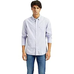 levi's Men's Striped Slim Fit Shirt-picture-49
