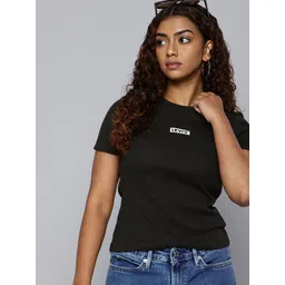 Levis Minimal Brand Logo Printed Ribbed T-shirt-picture-23