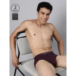 Levi's Multicolor Blended Solid Briefs Pack of 2-picture-36