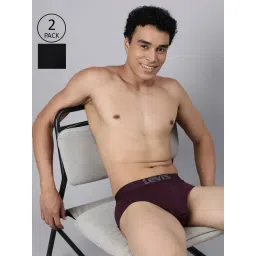 Levi's Multicolor Blended Solid Briefs Pack of 2-picture-33