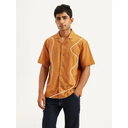 Levi'S Orange Relaxed Fit Printed Shirts-picture-31