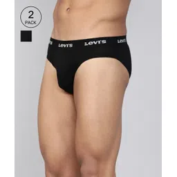 levi's Pack of 2 Contoured Double Pouch, Tag Free Comfort & Smartskin Technology Style# 009 Neo Solid Men Brief-picture-13