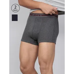 Levis Pack of 2 Smartskin Technology Cotton Trunks with Tag Free Comfort #003-image-35