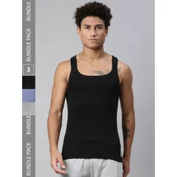 Levis Pack Of 3 Assorted Smartskin Technology Cotton Sports Vests -015-image-22