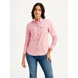 Levi's Pink Cotton Regular Fit Shirt-picture-12
