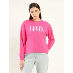 Levi's Pink Regular fit Logo Printed Sweatshirt-picture-16