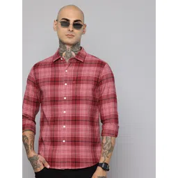 Levis Pure Cotton Slim Fit Checked Casual Shirt-picture-27