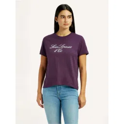 Levi's Purple Cotton Regular Fit Printed T-Shirt-picture-37