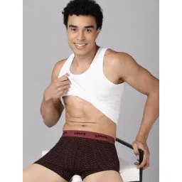 Levi's Red Blended Printed Trunks-picture-29