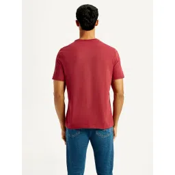 Levi's Red Cotton Regular Fit Logo Printed T-Shirt image 2