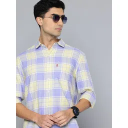 Levis Slim Fit Checked Pure Cotton Casual Shirt-picture-10
