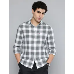 Levis Slim Fit Checked Pure Cotton Casual Shirt-picture-19