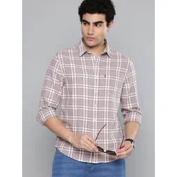 Levis Slim Fit Checked Pure Cotton Casual Shirt-picture-24