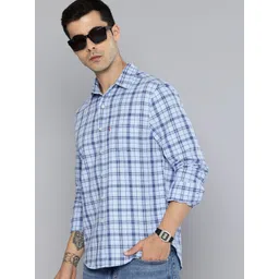 Levis Slim Fit Checked Pure Cotton Casual Shirt-picture-18
