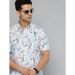 Levis Slim Fit Floral Printed Pure Cotton Casual Shirt-picture-41