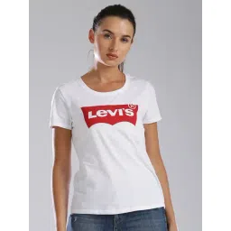 Levi's White Cotton Logo Print T-Shirt-picture-34