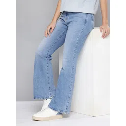 Levis Women 726 Flared High-Rise Light Fade Stretchable Jeans-picture-41