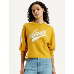 Levis Women Brand Logo Printed Full Sleeve Round Neck Sweatshirt-picture-32