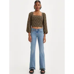 Levis Women Classic Flared Low-Rise Light Fade Stretchable Jeans-picture-38