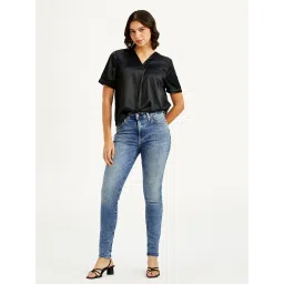 levi's Women's 721 Blue Skinny Fit High Rise Jeans-picture-30