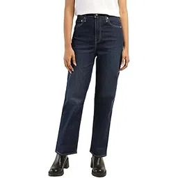 levi's Women's 724 Straight Fit High Rise Blue Jeans-picture-14