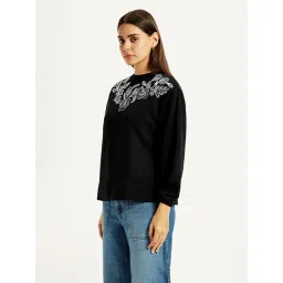 Levi's Women's Black Crew Neck Sweatshirt-picture-42