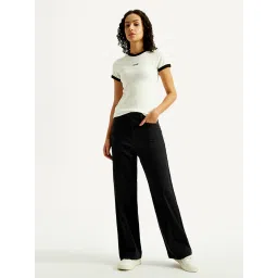 levi's Women's Black Loose Fit Mid Rise Trousers-picture-26